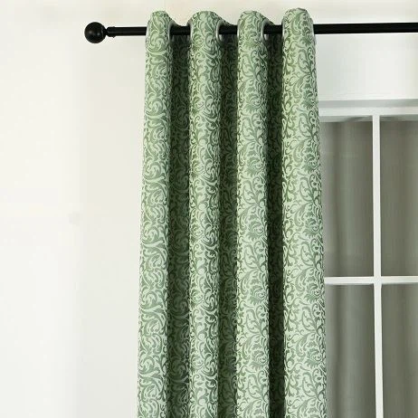 Mint Vine Jacquard Curtains best