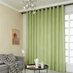 ستائر جاكار مموجة بلون الفاكهة الخضراء الفاتحة